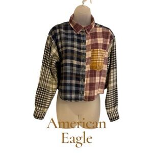 AMERICAN EAGLE Multicolor Plaid Shirt FALL/WINTER   XSMALL  #G